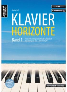 预订【德语】 Klavier-Horizonte, m. Audio-CD. Bd.1:15 leichte Klavierstücke für jede Ge
