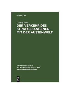 预订不退不换德语Der Verkehr des Strafgefangenen mit der Au?enwelt: