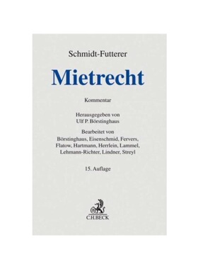 预订【德语】Mietrecht, Kommentar:Gro?kommentar des Wohn- und Gewerberaummietrechts