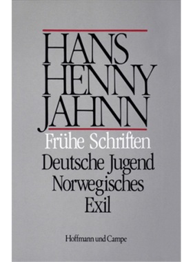 预订【德语】Werke in Einzelbanden. Hamburger Ausgabe / Fruhe Schriften. Deutsche J[9783455038422]