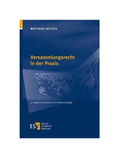 预订【德语】Versammlungsrecht in der Praxis: