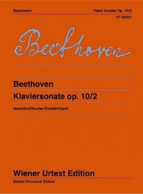 预订Klaviersonate F-Dur op. 10 No. 2:Nach Den Quellen Hrsg. Von Peter Hauschild Und Jochen Reutter