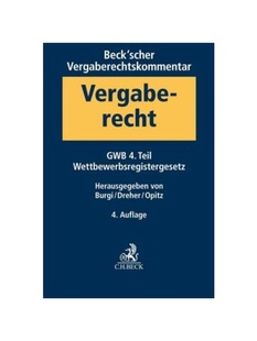 scher Wettbewerb Teil gegen 德语 Beck Wettbewerbsbeschr?nkungen Band Vergaberechtskommentar 预订 GWB Gesetz
