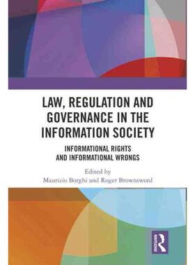 按需印刷不退不换TF Law, Regulation and Governance in the Information Society[9781032122960]