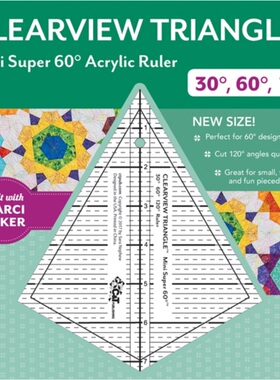 预订Clearview Triangle (TM) Mini Super 60 Degrees Acrylic Ruler[9781617455766]