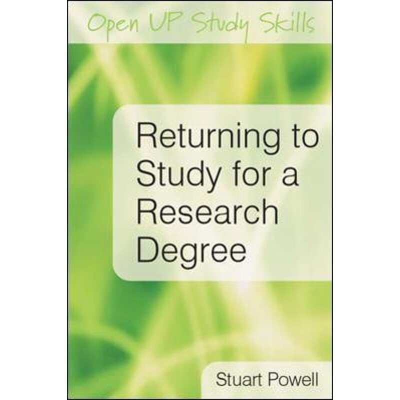 按需印刷不退不换Returning to Study for a Research Degree[9780335233533]