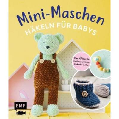 预订【德语】 Mini-Maschen - Häkeln für Babys:Über 30 Projekte: Kleidung, Decken, Spiel