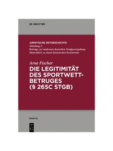 预订不退不换德语Die Legitimit?t des Sportwettbetrugs (   265c StGB):