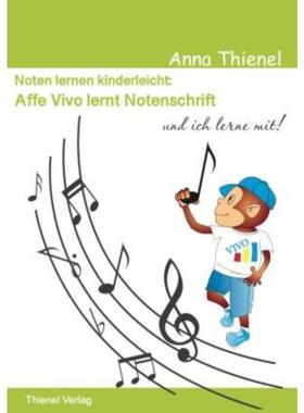 预订【德语】 Affe Vivo lernt Notenschrift und ich lerne