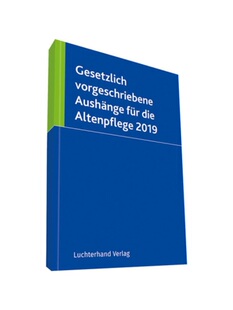 预订不退不换德语Gesetzlich vorgeschriebene Aush?nge für die Altenpflege 2019: