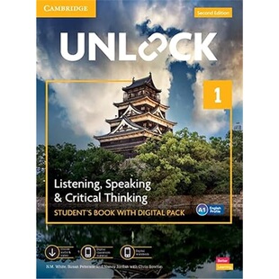 现货剑桥Unlock 第二版 1级听说 Unlock 2e 1 L&S SB&OWB[9781009031455]