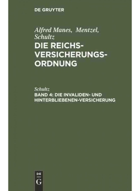 按需印刷不退不换DEG Die Invaliden  und Hinterbliebenen Versicherung[9783111300399]