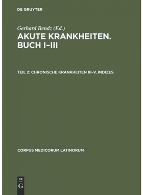按需印刷DEG Chronische Krankheiten III?CV. Indizes[9783050019895]