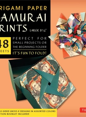 预订Origami Paper - Samurai Prints - Large 8 1/4