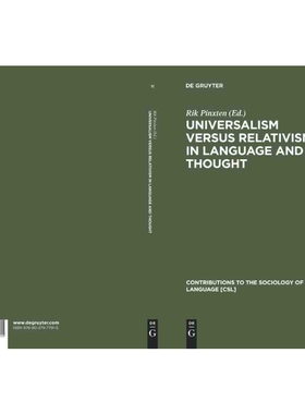 按需印刷DGYT Universalism versus Relativism in Language and Thought[9789027977915]