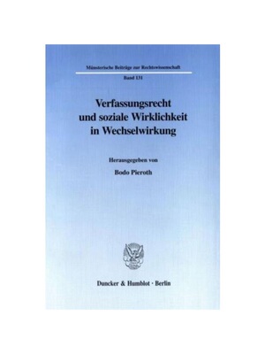 预订【德语】Verfassungsrecht und soziale Wirklichkeit in Wechselwirkung.: