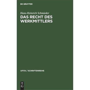 德语 Werkmittlers Das des Recht 预订