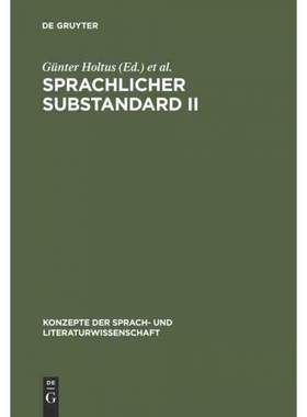 按需印刷DEG Sprachlicher Substandard II[9783484220447]
