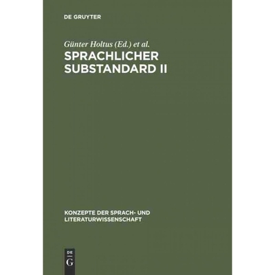 按需印刷DEG Sprachlicher Substandard II[9783484220447]