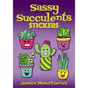 9780486833231 Stickers Succulents 预订Sassy