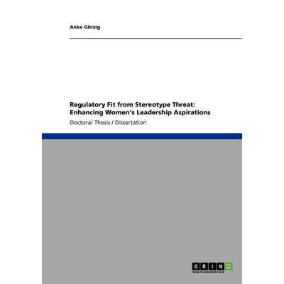 按需印刷不退不换Regulatory Fit from Stereotype Threat[9783640209620]
