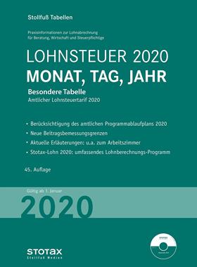 预订【德语】 Tabelle, Lohnsteuer 2020 Monat, Tag, Jahr