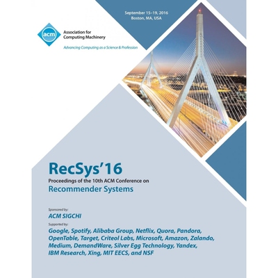 按需印刷不退不换RecSys 16 19th ACM Conference on Recommender Systems[9781450346818]