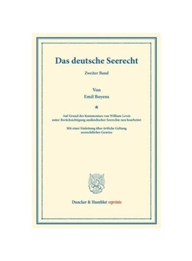 预订【德语】Das deutsche Seerecht. Bd.2:Auf Grund des Kommentars von William Lewis unter Berücksichtigung ausl?ndischer