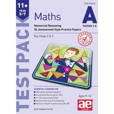 预订11+ Maths Year 5-7 Testpack A Papers 5-8:Numerical Reasoning GL Assessment Style Practice Papers