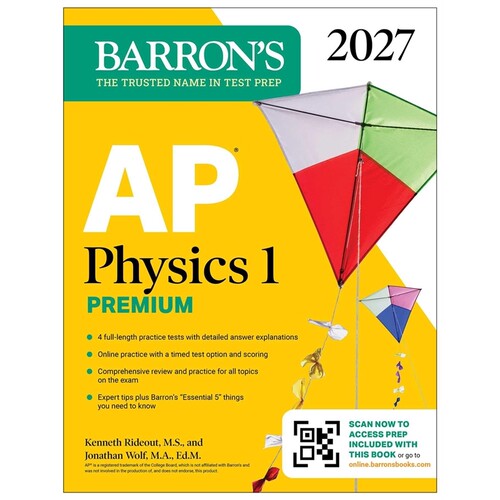 现货 AP物理1高级备考2027 AP Physics 1 Premium, 2027: Prep Book with 英文原版 上海外文 9798349701603