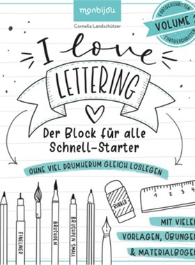 预订【德语】I Love Lettering - Der Block für alle Schnell-Starter Volume 2. Vol.2:Das Handl