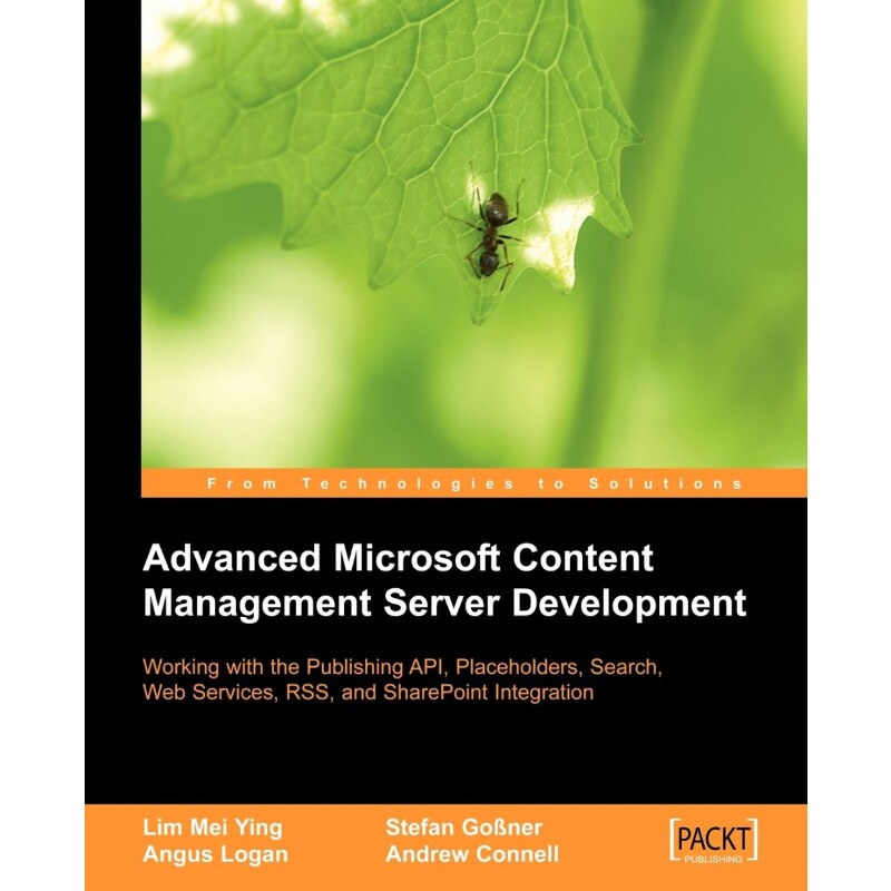 按需印刷不退不换Advanced Microsoft Content Management Server Development[9781904811534]