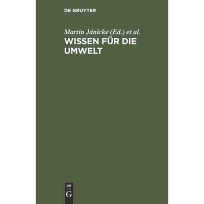 按需印刷DEG Wissen für die Umwelt[9783110102703]