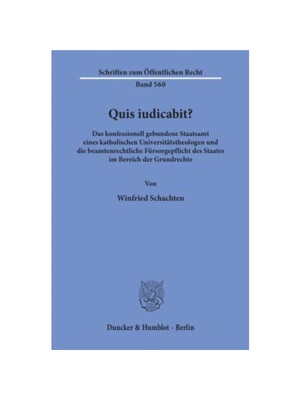 预订【德语】Quis iudicabit?:Das konfessionell gebundene Staatsamt eines katholischen Universit?tstheologen und die beamt
