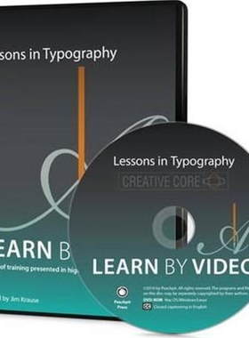 预订Lessons in Typography Learn by Video