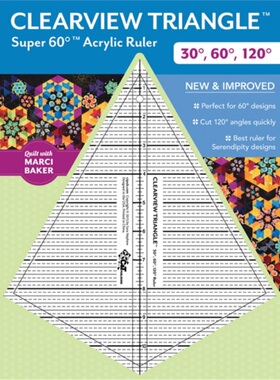 预订Clearview Triangle Super 60 Degrees Acrylic Ruler[9781617452963]