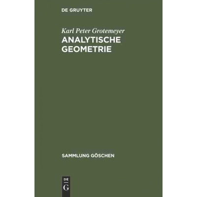 按需印刷不退不换德语Analytische Geometrie:[9783111285979]