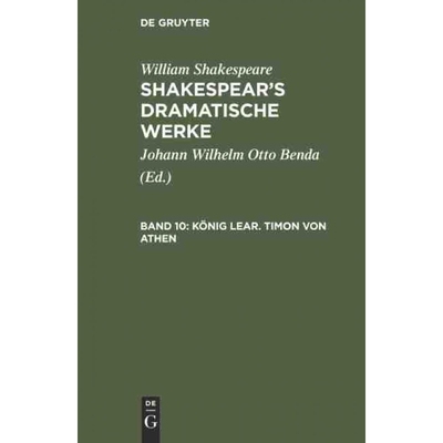 按需印刷DEG K?nig Lear. Timon von Athen[9783111196404]