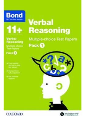 预订Bond 11+: Verbal Reasoning: Multiple-choice Test Papers:Pack 1