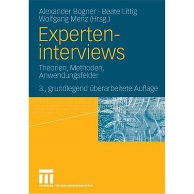 预订Experteninterviews:Theorien, Methoden, Anwendungsfelder