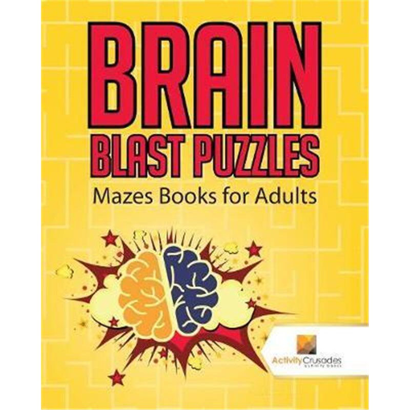 按需印刷不退不换Brain Blast Puzzles:Mazes Books for Adults[9780228220800]