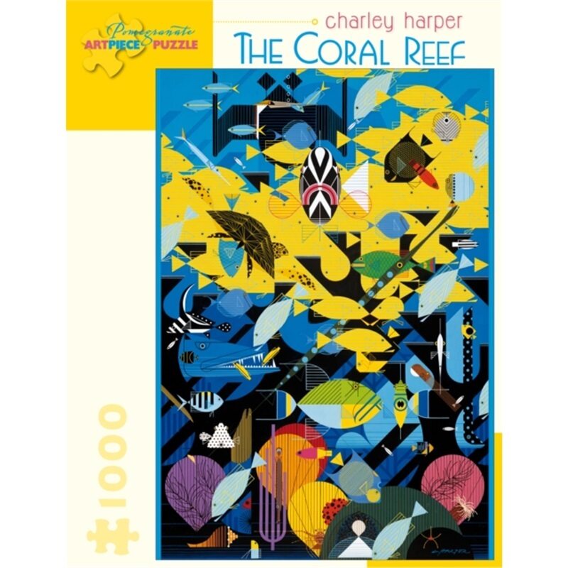 预订Charley Harper the Coral Reef 1000-Piece Jigsaw Puzzle[9780764959455]