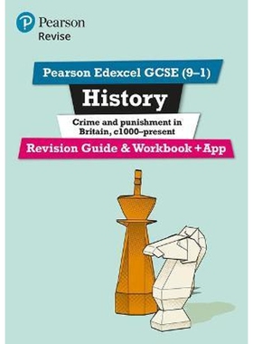 预订Pearson REVISE Edexcel GCSE (9-1) History Crime and Punishment Revision Guide and Workbook + App:for home learning,