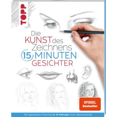 预订【德语】 Die Kunst des Zeichnens 15 Minuten - Gesichter. SPIEGEL Bestseller:Mit gezieltem Tr