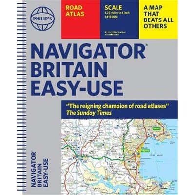 预订不退不换Philip's Navigator Britain Easy Use Format:(Spiral binding)
