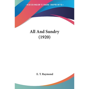 9781120142566 按需印刷All 1920 Sundry And
