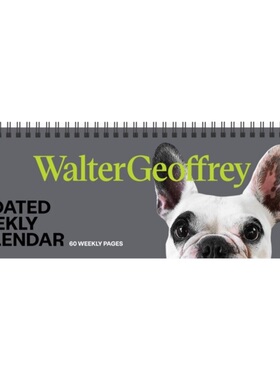 预订Walter Geoffrey Perpetual Undated Weekly Desk Pad Calendar[9781524867157]