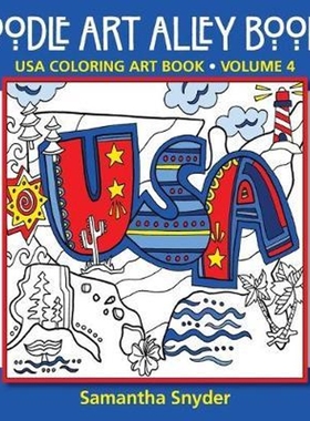 按需印刷USA Coloring Art Book[9780983918295]