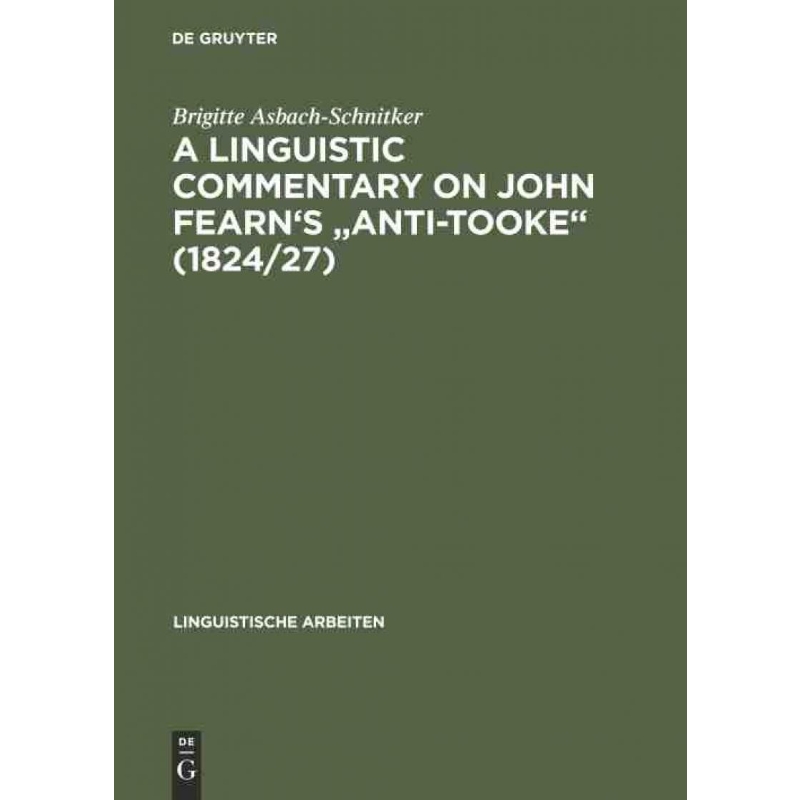 按需印刷DGYT A linguistic commentary on John Fearn s