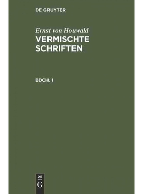 按需印刷不退不换DEG Vermischte Schriften[9783111216737]
